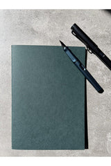 Tailor Stitched Checkered Notebook (dark Green)