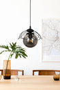 Alaca Single Chandelier Black Smoked Glass - Swordslife