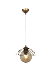 Pied Single Chandelier Tumbled Honey Glass - Swordslife