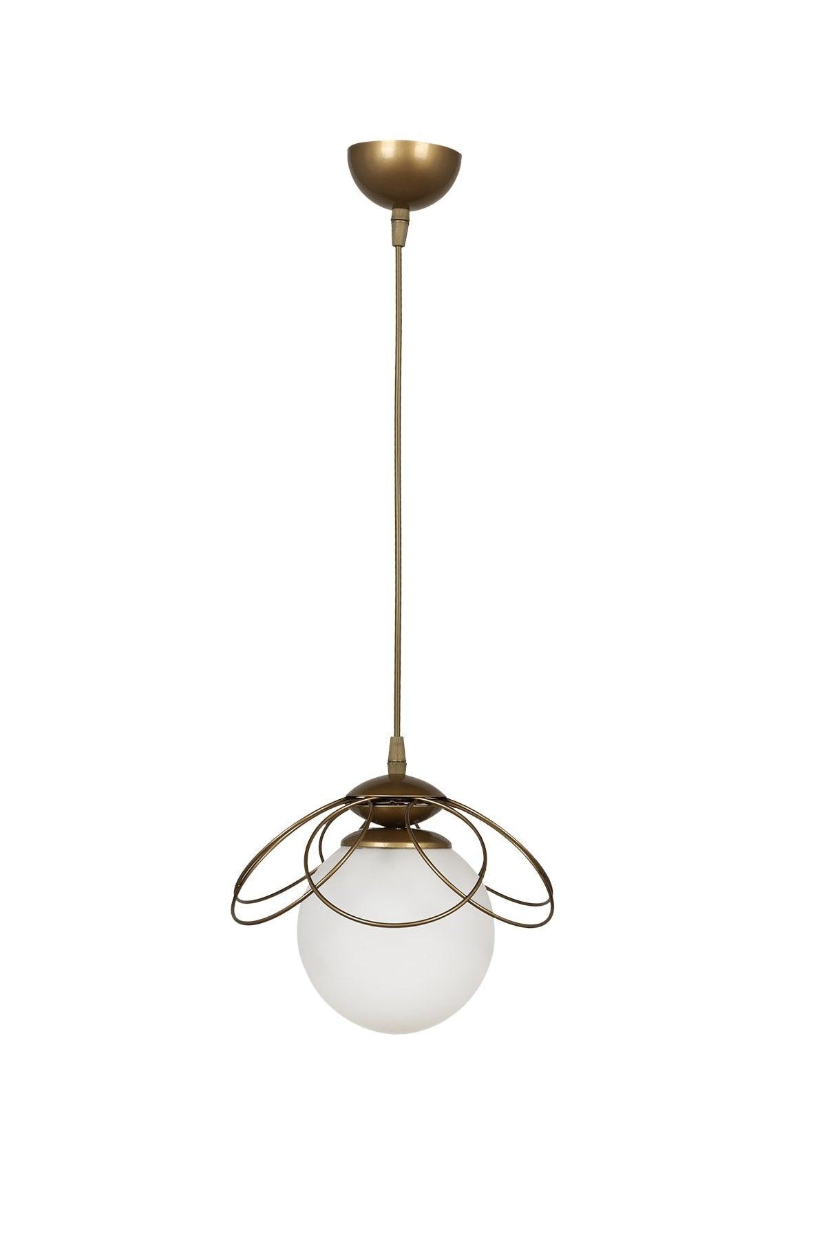 Alaca Single Chandelier Tumbled White Glass - Swordslife