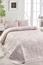 Single Quilted Bedspread Set Queen Mink - Swordslife