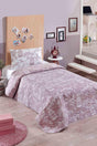 Single Quilted Bedspread Set Samyeli Lila - Swordslife