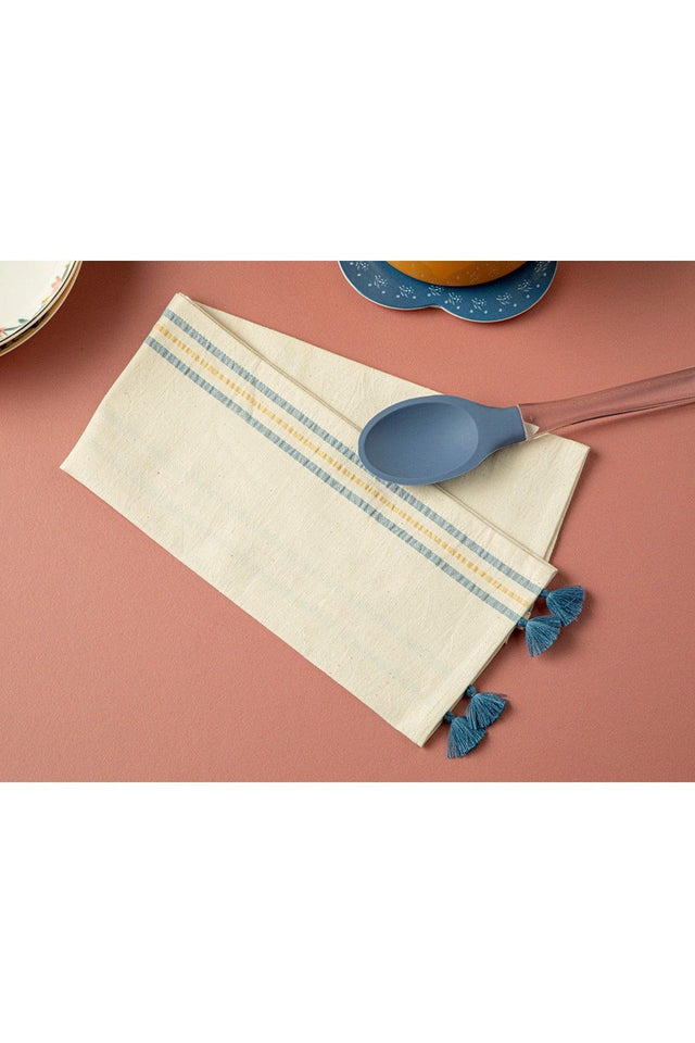 The Best Cotton Tassel Drying Towel 40x60 Cm Blue - Swordslife