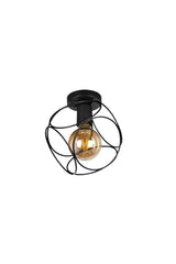 Thessaloniki Single Black Ceiling Mount Chandelier - Swordslife