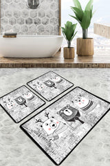 Three Bears Bathroom Carpet Djt Set of 3 Bathrooms