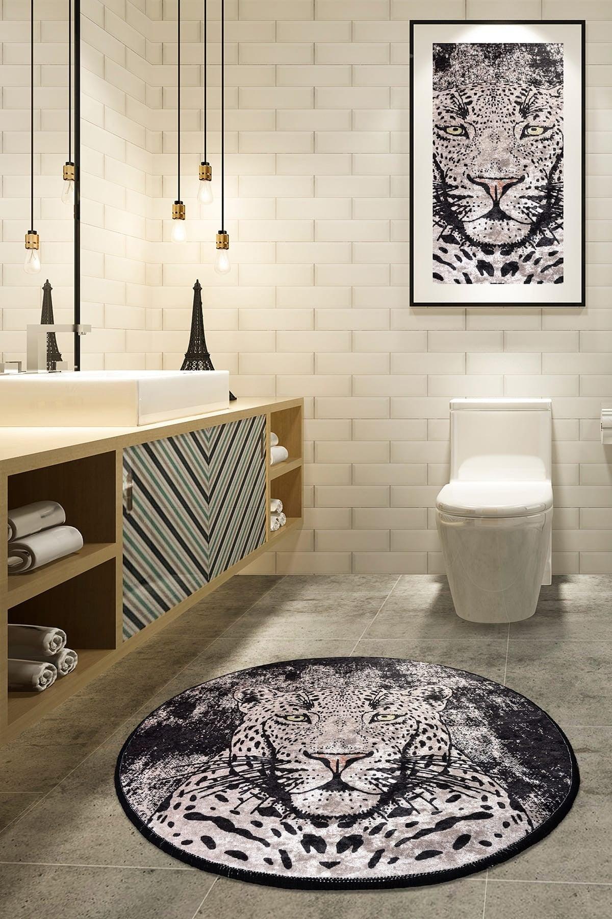 TIGER DJT DIAMETER 140 cm Bathroom Carpet, Mat - Swordslife