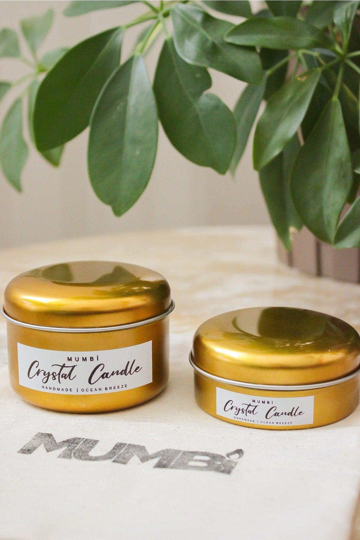 Tin Set of 2 Candles, Gold (Scented Candle) - Swordslife