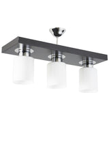 Triple Modern Sport Model Rectangular Tray Black Chandelier - Swordslife