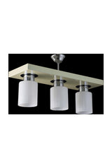 Triple Modern Sport Model Rectangle Tray Cream Chandelier - Swordslife