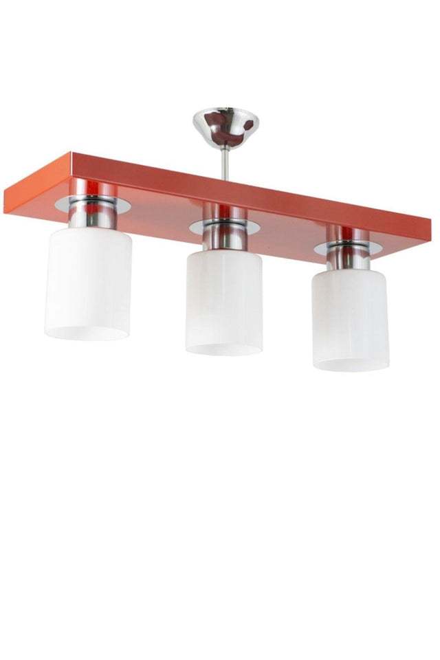 Triple Modern Sport Model Rectangle Tray Red Chandelier - Swordslife