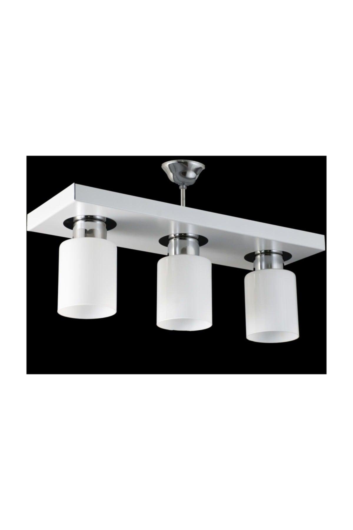 Triple Modern Sport Model Rectangle Tray White