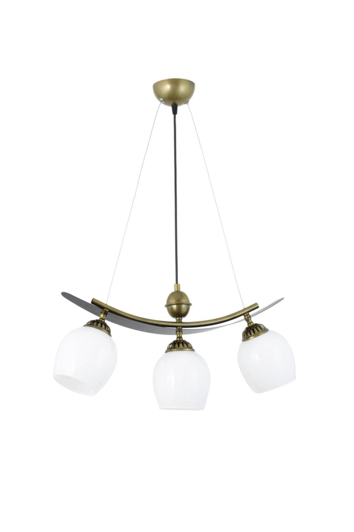 Triple Modern Style Boat Model Metal Glass Pendant Lamp Chandelier - Swordslife