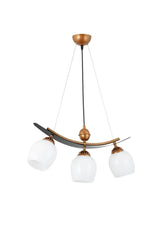 Triple Modern Style Boat Model Metal Glass Pendant Lamp Chandelier - Swordslife