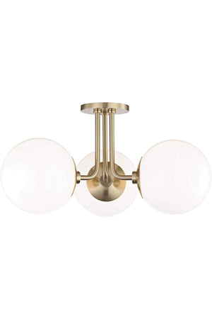 Triple Tumbled Marine Model Modern Globe Glass Chandelier - Swordslife