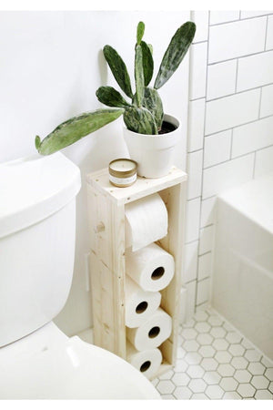 Toilet Paper Holder , Wooden Toilet Paper Holder - Swordslife