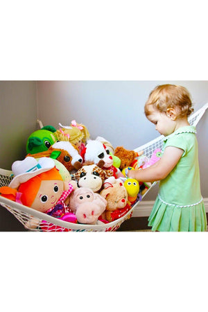 Toy Basket, Mesh Hammock Instead of Toy Storage Box, Baby Kids Room Organizer - Swordslife