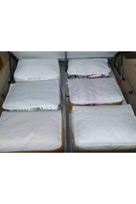 Transparent 6 Pcs Base Organizer And Quilt Storage Bag