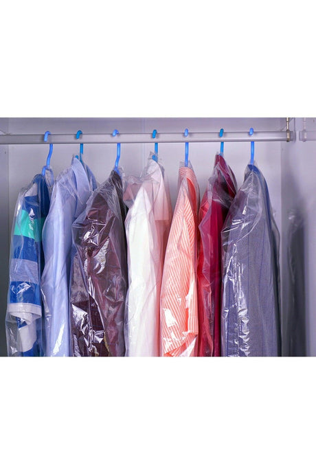 Transparent Clothes Storage Bag 60*160 Cm 6 Pieces Clothes Protection Cover - Swordslife