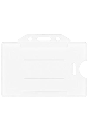 Transparent White Name Badge Neck Strap Card