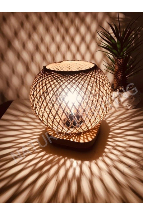 Tree Lampshade Jute Wicker Headboard Floor Lamp - Swordslife