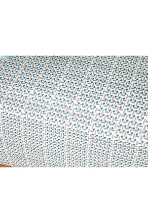 Trellis Easy Iron Double Bed Sheet 240x260 Cm Blue – Cinnamon - Swordslife