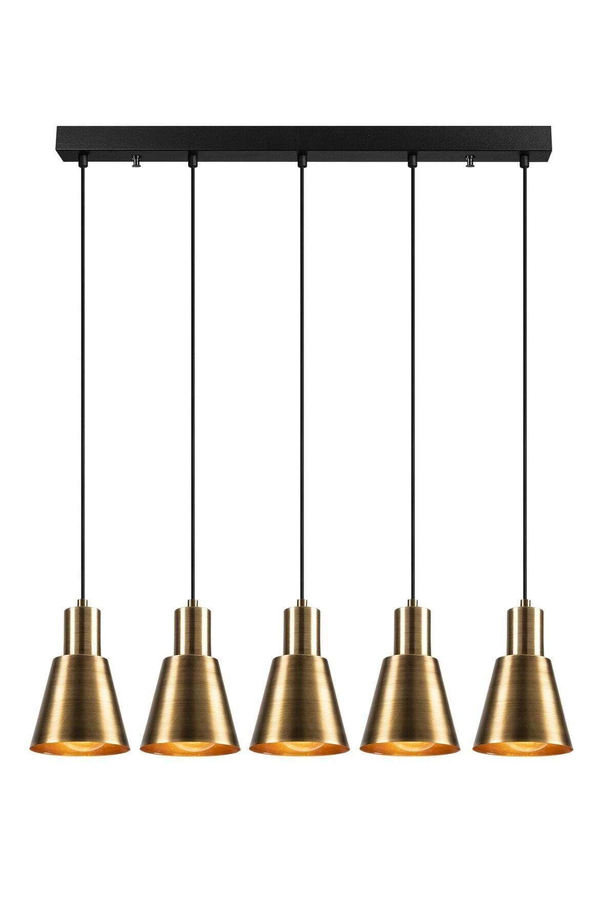 Trend Special Design Modern Sport Retro 5 Line Tumbled Pendant Lamp Chandelier - Swordslife