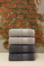 Trendy Towel Set of 4-k.gray A.gray