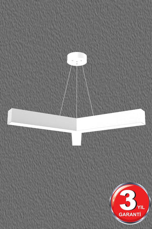 Tres (White Case, White Light) Led Modern Led Chandelier - Swordslife