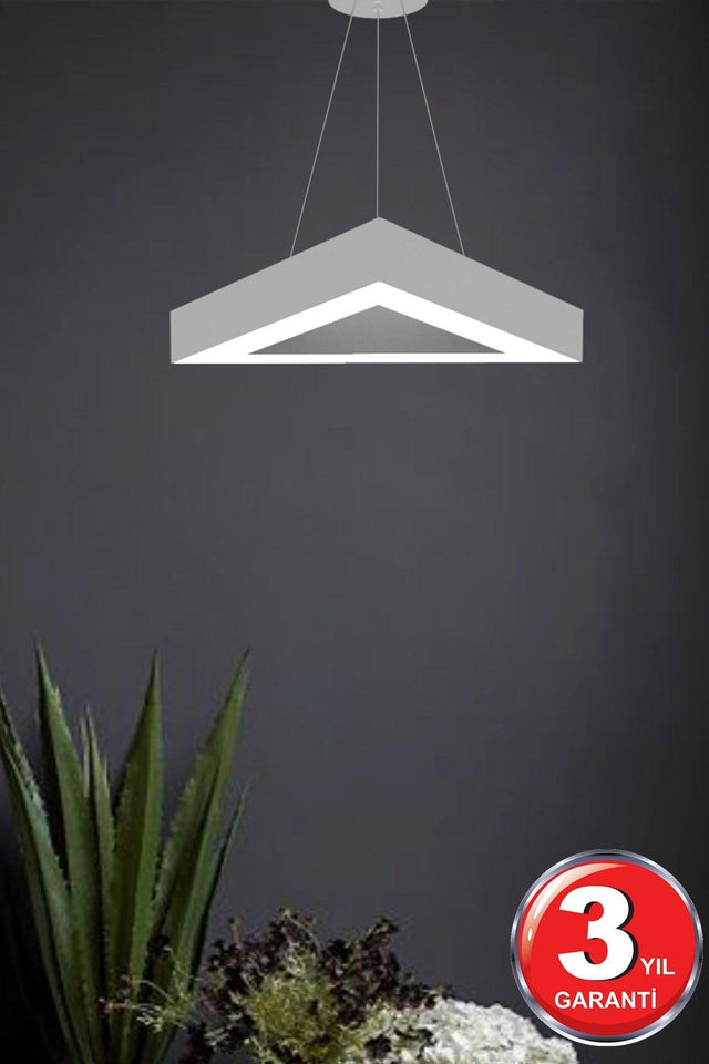 Trian (Grey Case, Yellow Light) Led Modern Led Chandelier - Swordslife