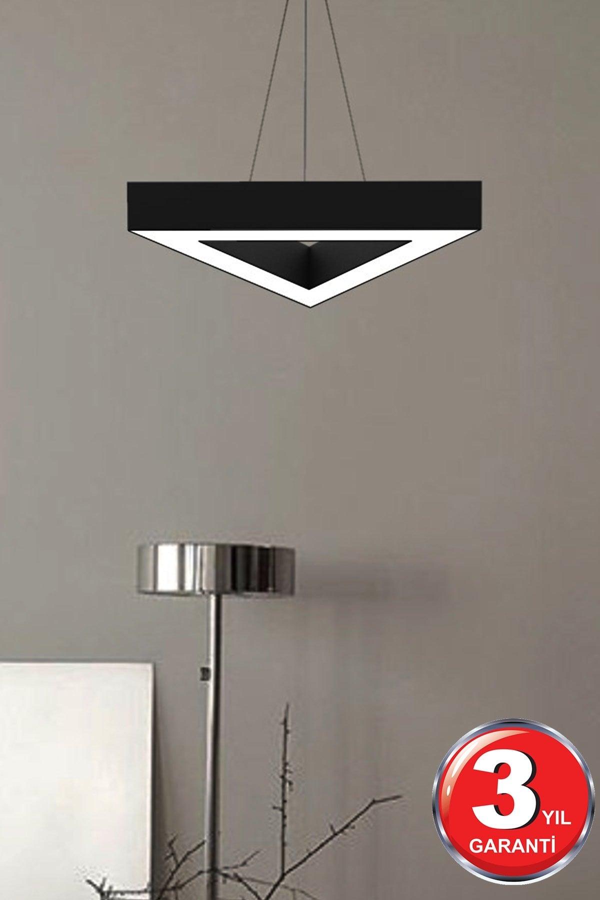 Trian Slim Black Case 40 cm Edge-6500k Led Pendant Luminaire - Swordslife