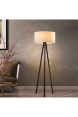 Tripod Cream Color Headed Decorative Floor Lamp - Swordslife