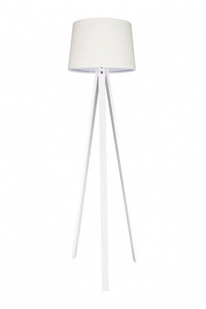 Tripod Floor Lamp 3 Legs Wooden Lampshade Conical