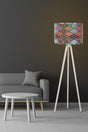 Tripod Mdf Leg Tile Patterned Floor Lamp - Swordslife