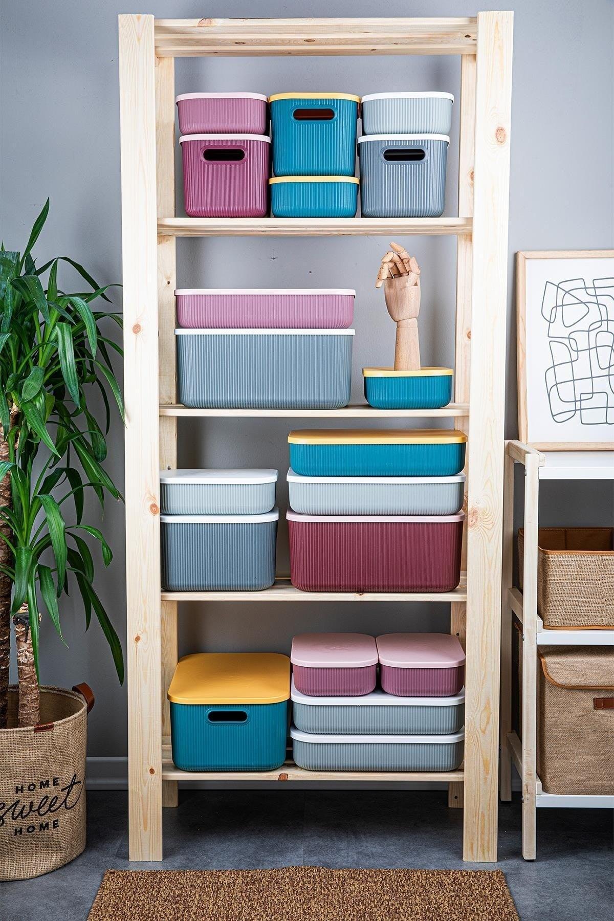 Trove 3 Pieces 6.2 Lt (mix) Organizer Box with Lid, Decorative Storage Box - Swordslife