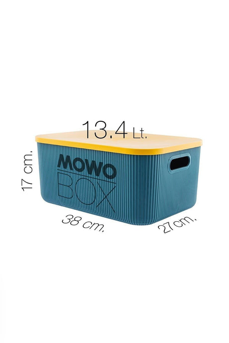 Trove 3 Stück 13,4 Lt (grün) Organizer Box mit Deckel, Dekorative Aufbewahrungsbox - Swordslife