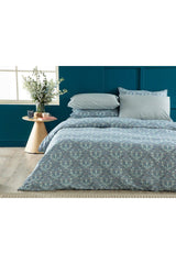 Tulip Blues Easy to Iron Double Duvet Cover 200x220 Cm Navy Blue - Swordslife