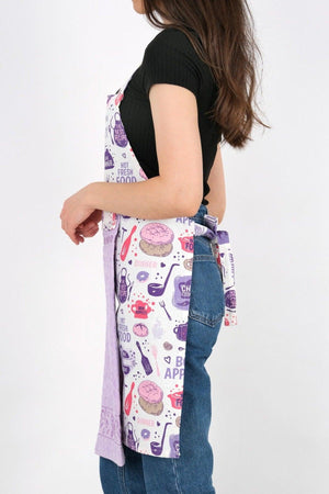 Tulipa Towel Kitchen Apron Models Lilac - Fast Food - Swordslife