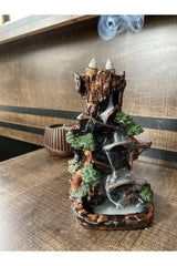 Incense Holder Censer Backflow Waterfall Ceramic T14 Gift - Swordslife