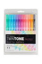Twintone Double Tip Pen 12 Pastel Colors
