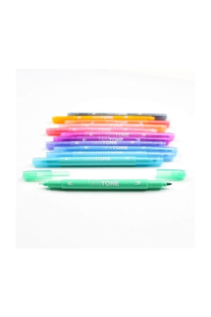 Twintone Double Tip Pen 12 Pastel Colors