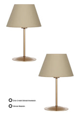 Two-004 Tumbled Matte Gold Metal Lampshade - Swordslife