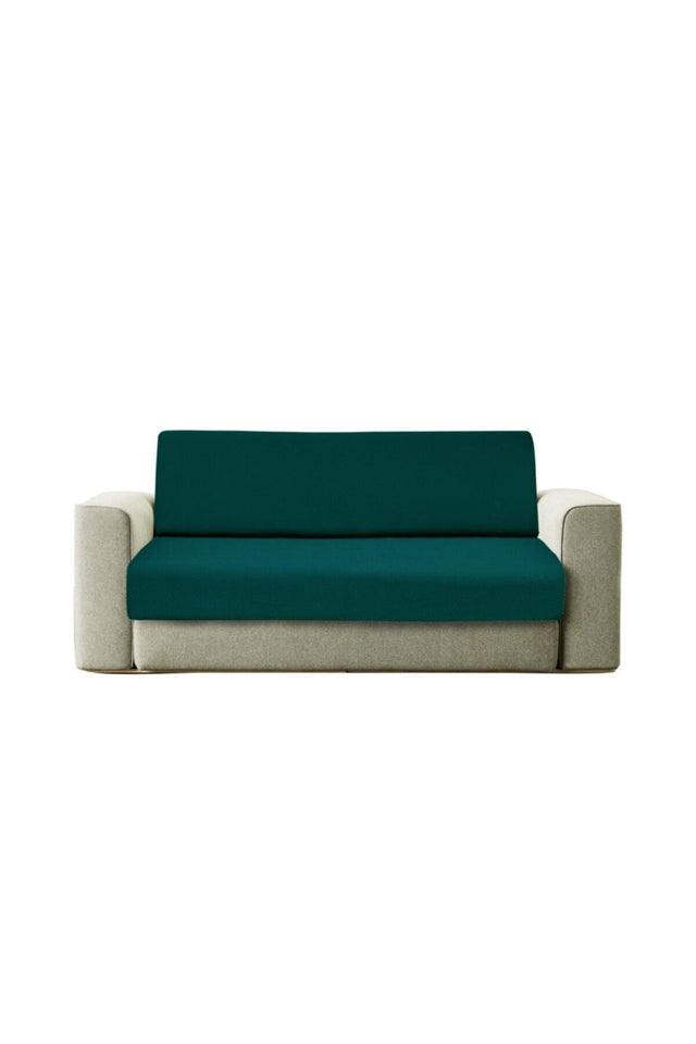 Three Person Emerald Lycra Elastic Sofa Cover | Sofa Cover - Swordslife