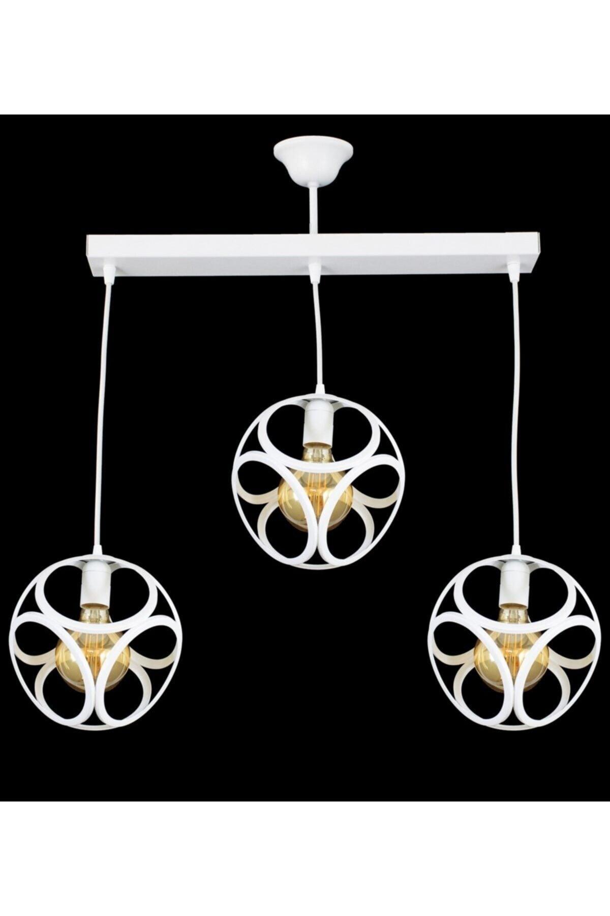 Triple Modern Circle Cube Model Pendant Lamp Chandelier - Swordslife