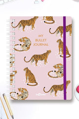 Undated Dotted Notebook Pink Tiger A5