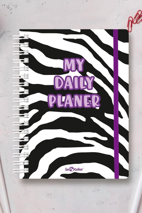 Undated Lined Notebook Zebra A5