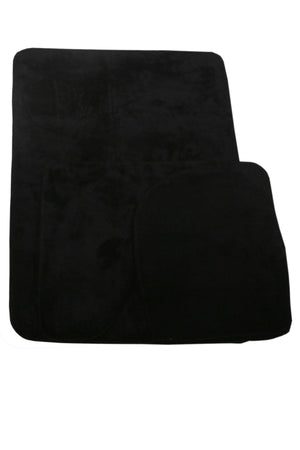 Unicolor Plain Black 3 Piece Bath Mat Rug Set Non-Slip Closet Set - Swordslife