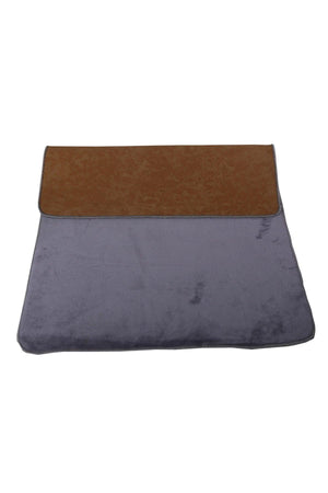Unicolor Plain Gray 2 Piece Bath Mat Rug
