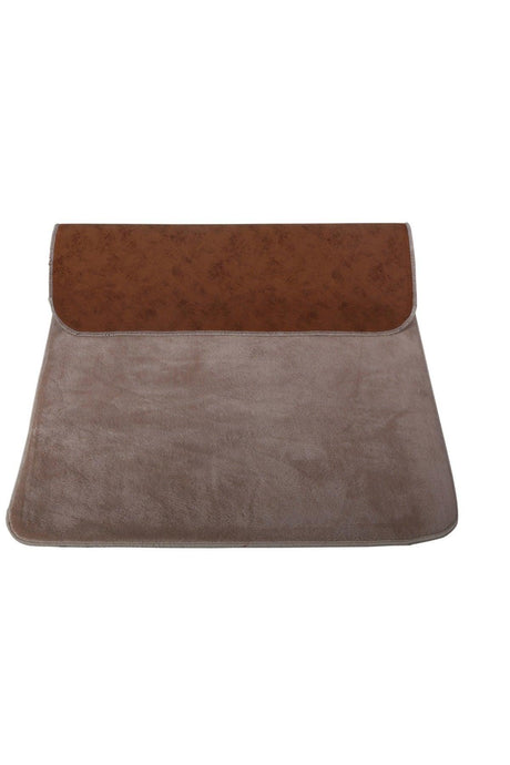Unicolor Plain Mink 3 Piece Bath Mat Rug Set Non-Slip Closet Set - Swordslife