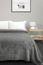 Unicolor Welsoft Double Bedspread - Gray - Swordslife