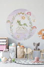 Unicorn Round Circle Wall Sticker - Swordslife